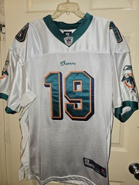 Miami Dolphins #19 Brandon Marshall Reebok NFL Players Jersey Tag Panel -